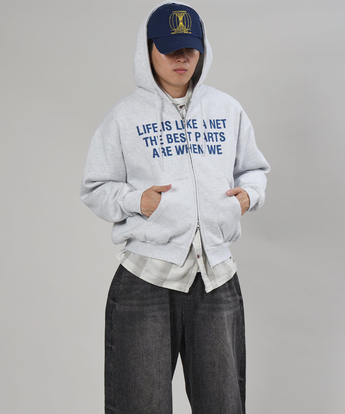 モデル：H178 Size : M アッシュグレー
