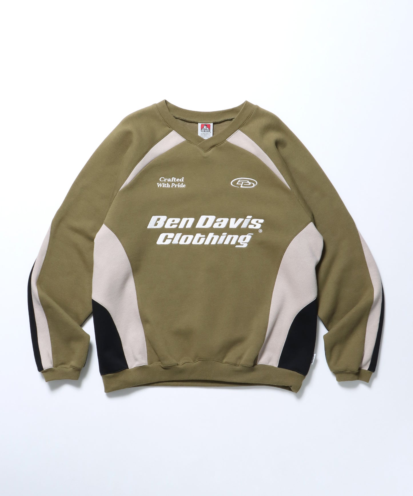 RUNNERS SWEATSHIRT / ドローコード シティガール シティボーイ ブロークコア ゲームシャツ 裏起毛 カーキ