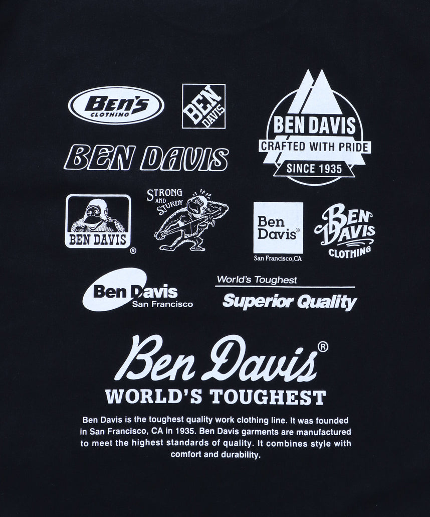 SPONSORED L/S TEE[REG] / ロンT 長袖 ワンポイント レギュラーサイズ ロゴ ブラック