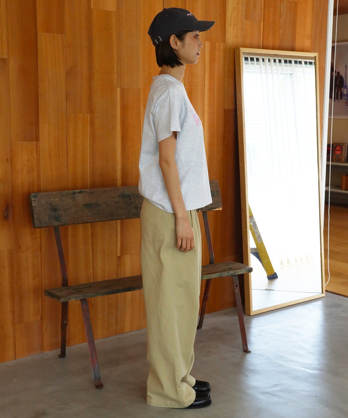 モデル：H163 Size:S アッシュグレー