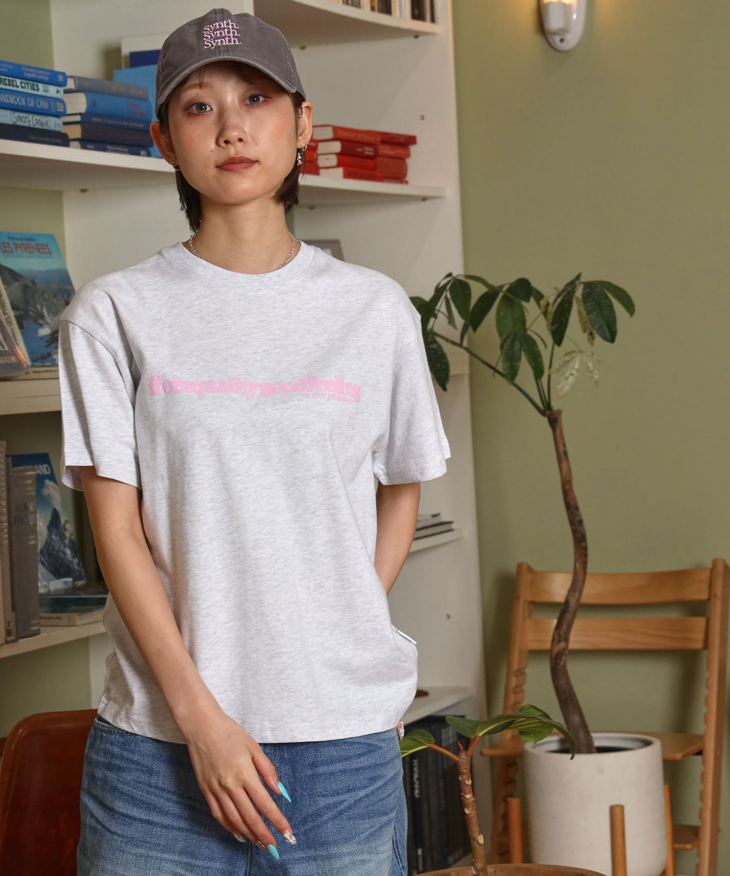 H163 Size:M アッシュグレー