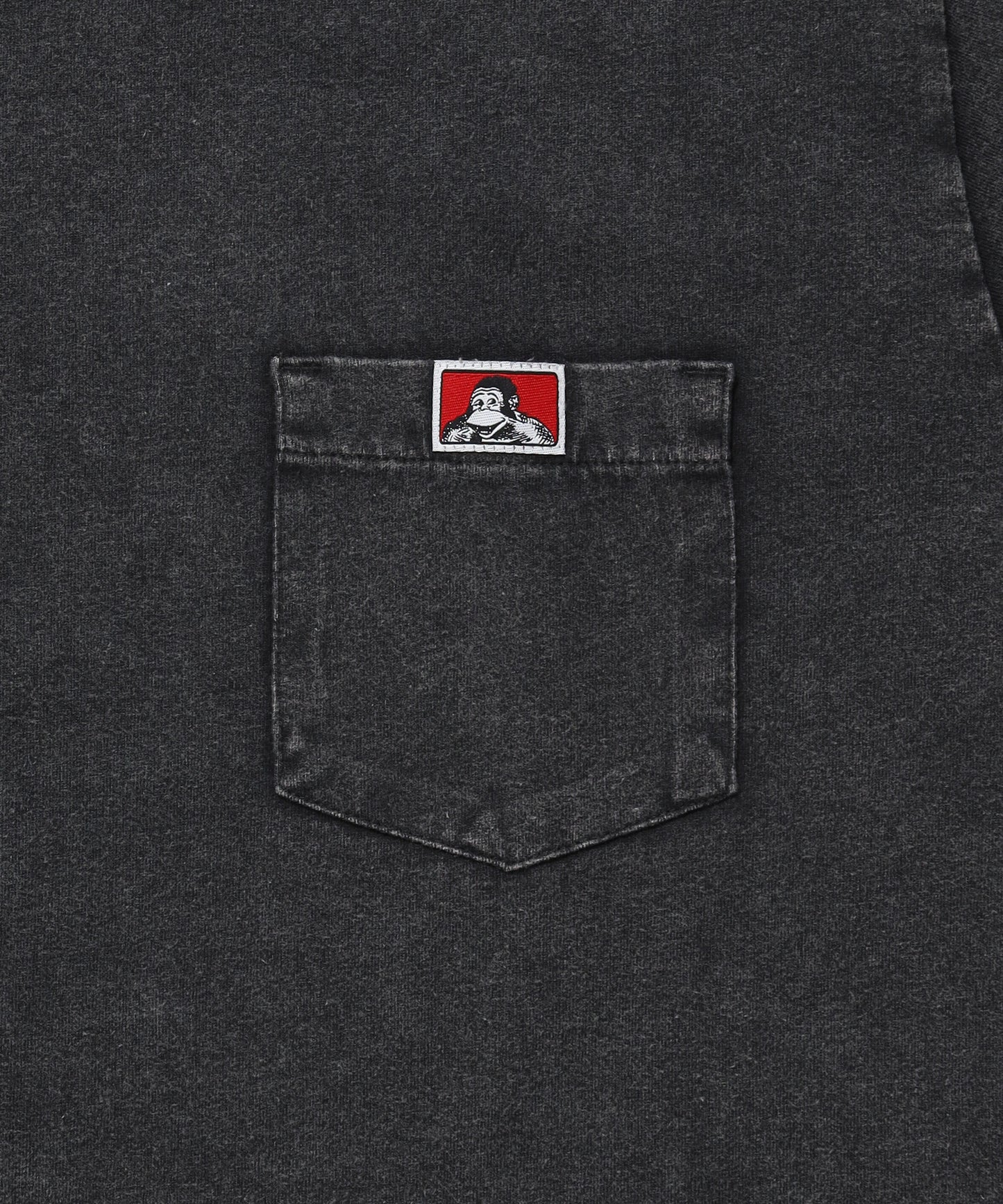 VNTG POCKET TEE / Tシャツ 半袖 クルーネック 加工 ワンポイント ユニセックス ポケット ブラック