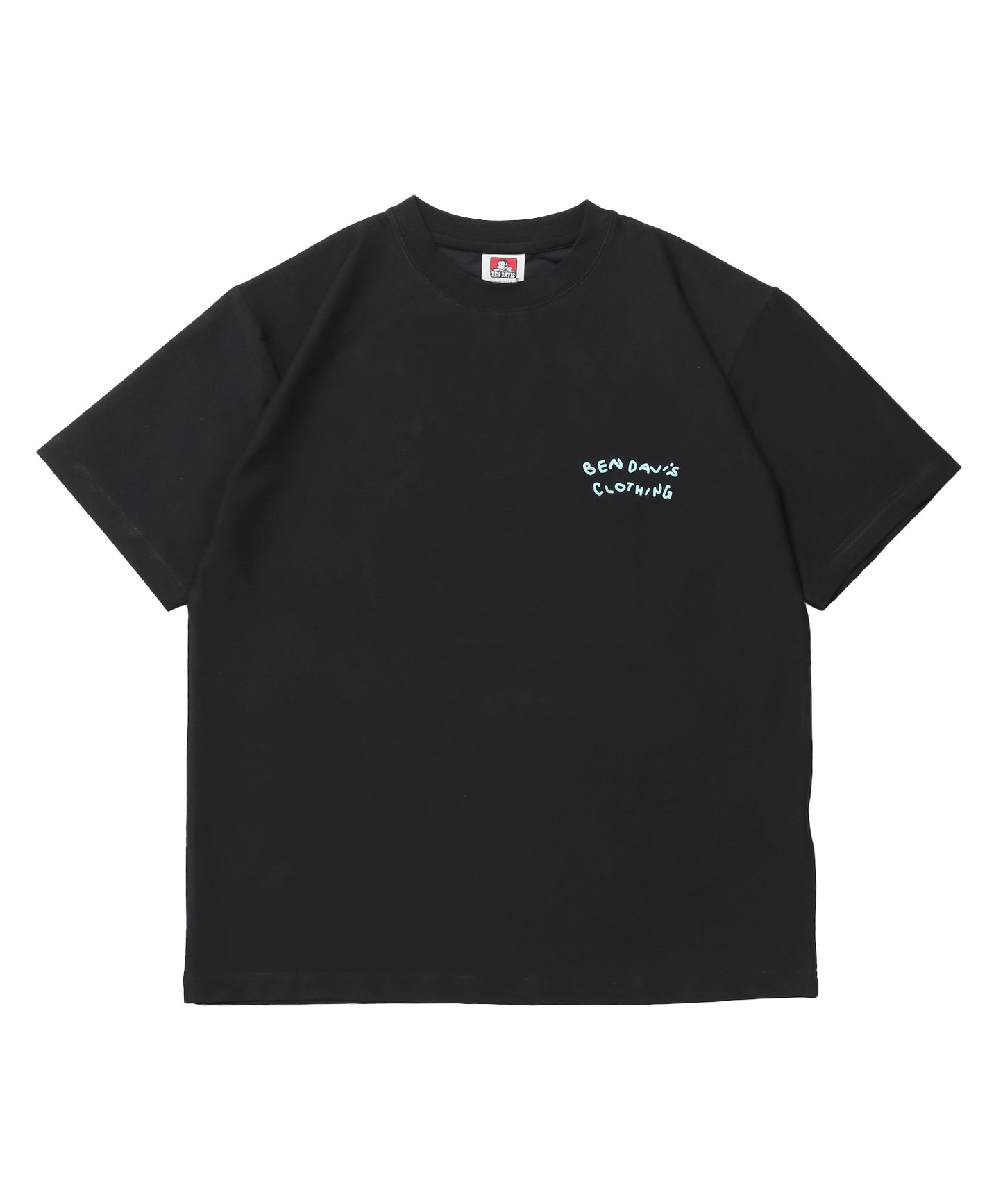 COOLER FLOWER TEE /半袖 接触冷感 オーバーサイズ クルーネック プリント ユニセックス ドロップショルダー ブラック