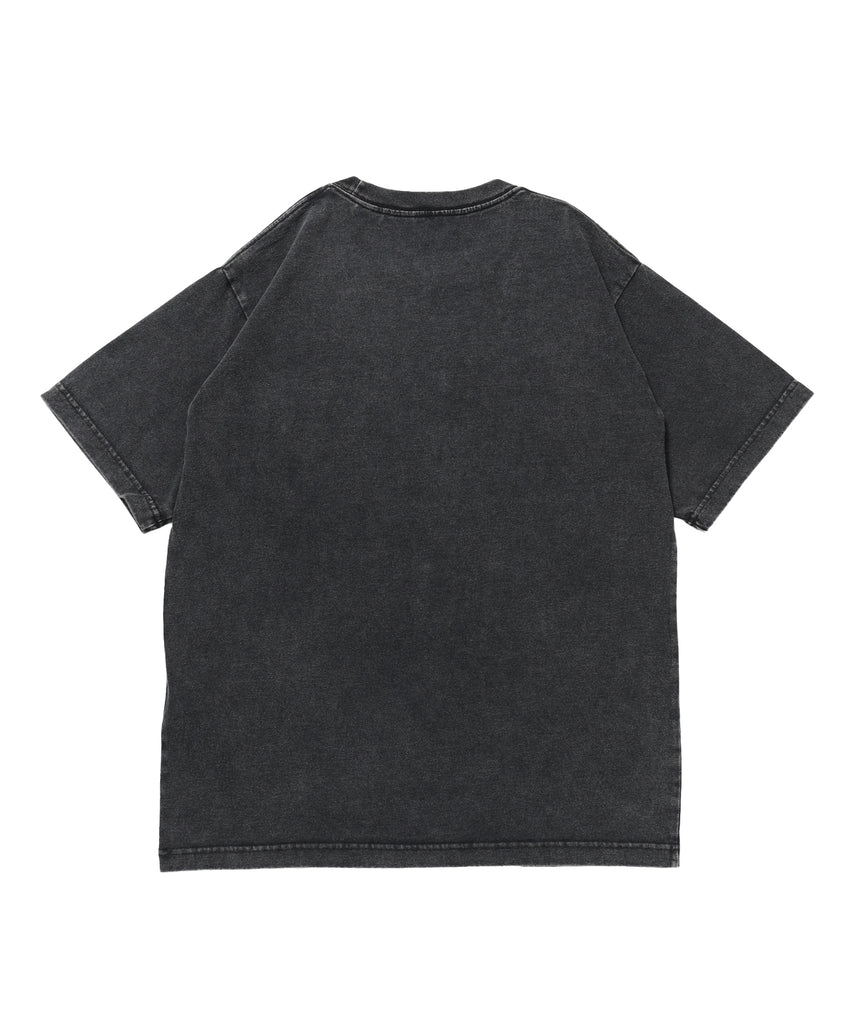 VNTG POCKET TEE / Tシャツ 半袖 クルーネック 加工 ワンポイント ユニセックス ポケット ブラック