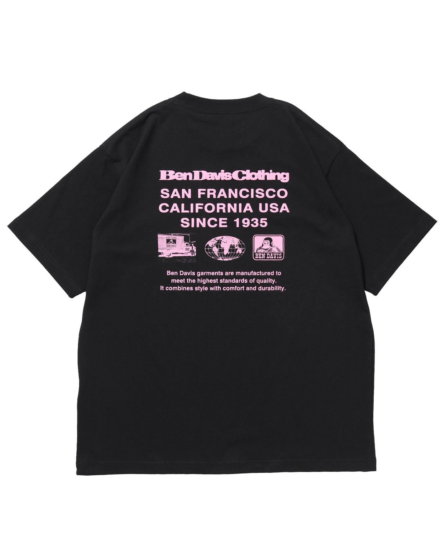 COLOR LOGO TEE / Tシャツ 半袖 クルーネック プリント ワンポイント ユニセックス オーバーサイズ ブラック