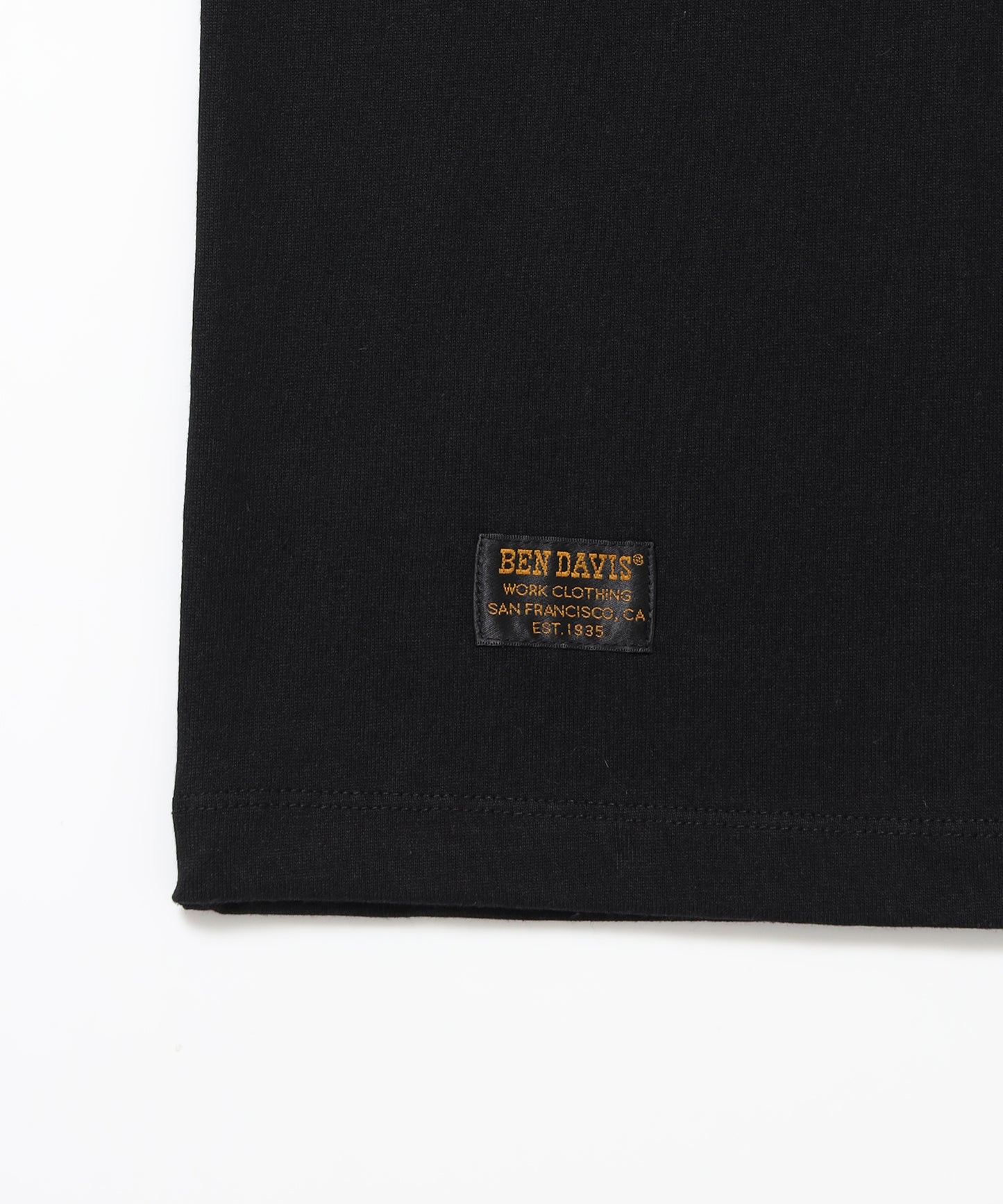 SOUVENIR EMB TEE / オーバーサイズ 半袖 クルーネック 刺繍 プリント ユニセックス ドロップショルダー ブラック