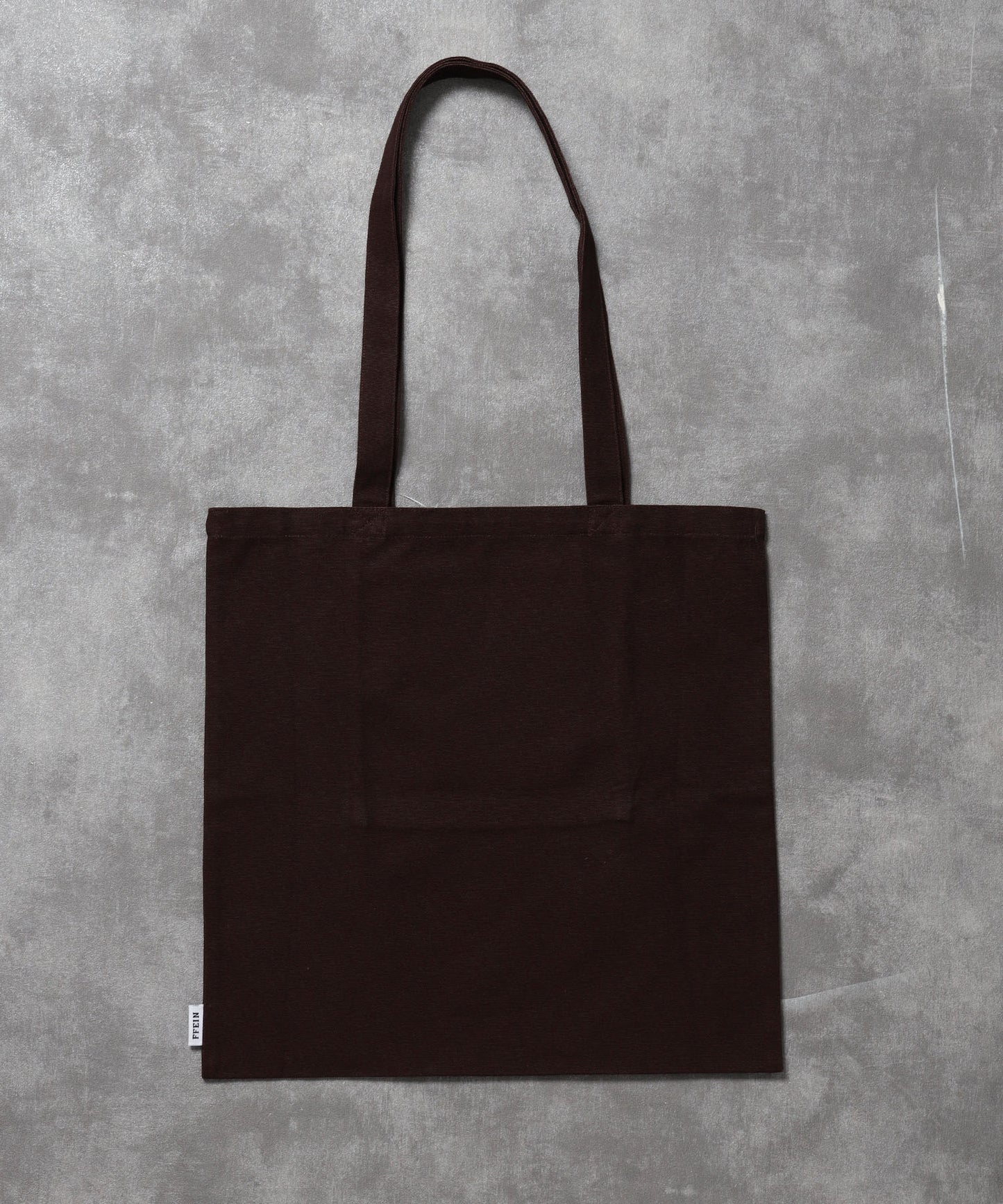 【FFEIN(フェイン)】グラフィックプリントトートバッグ / 11.5オンス コットンキャンバス トート ブラウン