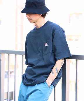 BIG POCKET TEE ZF / ポケット 半袖 ワンポイント ワイドシルエット ヘビーウエイト クルーネック チャコール