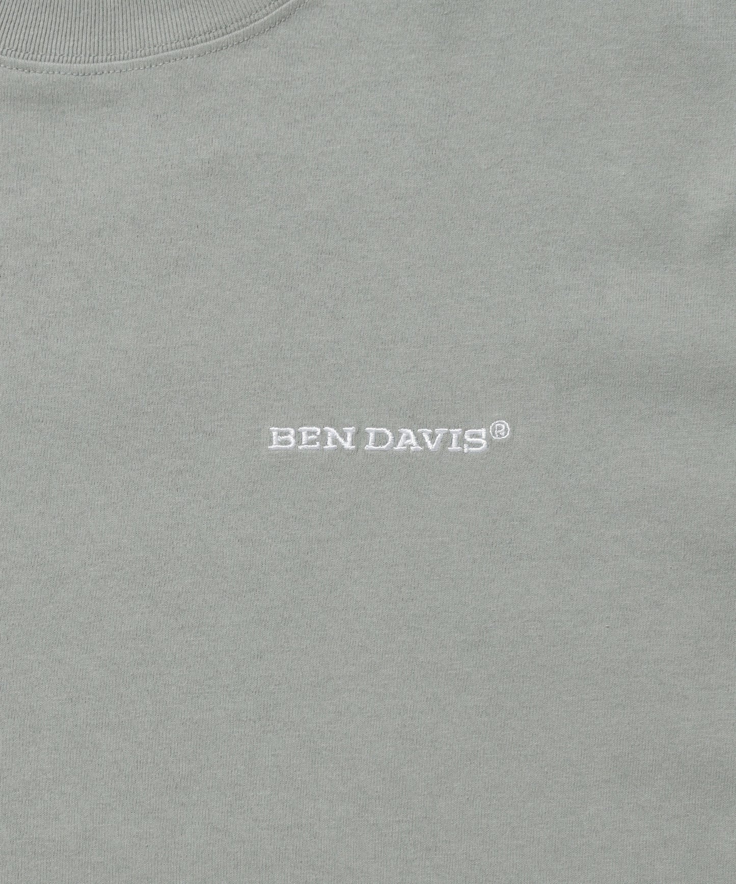 LABELS TEE / Tシャツ 半袖 クルーネック 刺繍 ワンポイント プリント ユニセックス オーバーサイズ グリーン