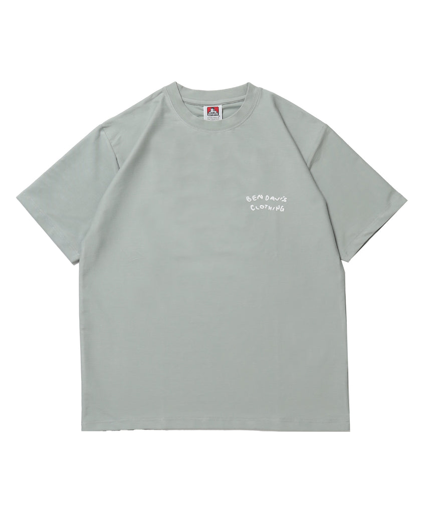 COOLER FLOWER TEE /半袖 接触冷感 オーバーサイズ クルーネック プリント ユニセックス ドロップショルダー グリーン