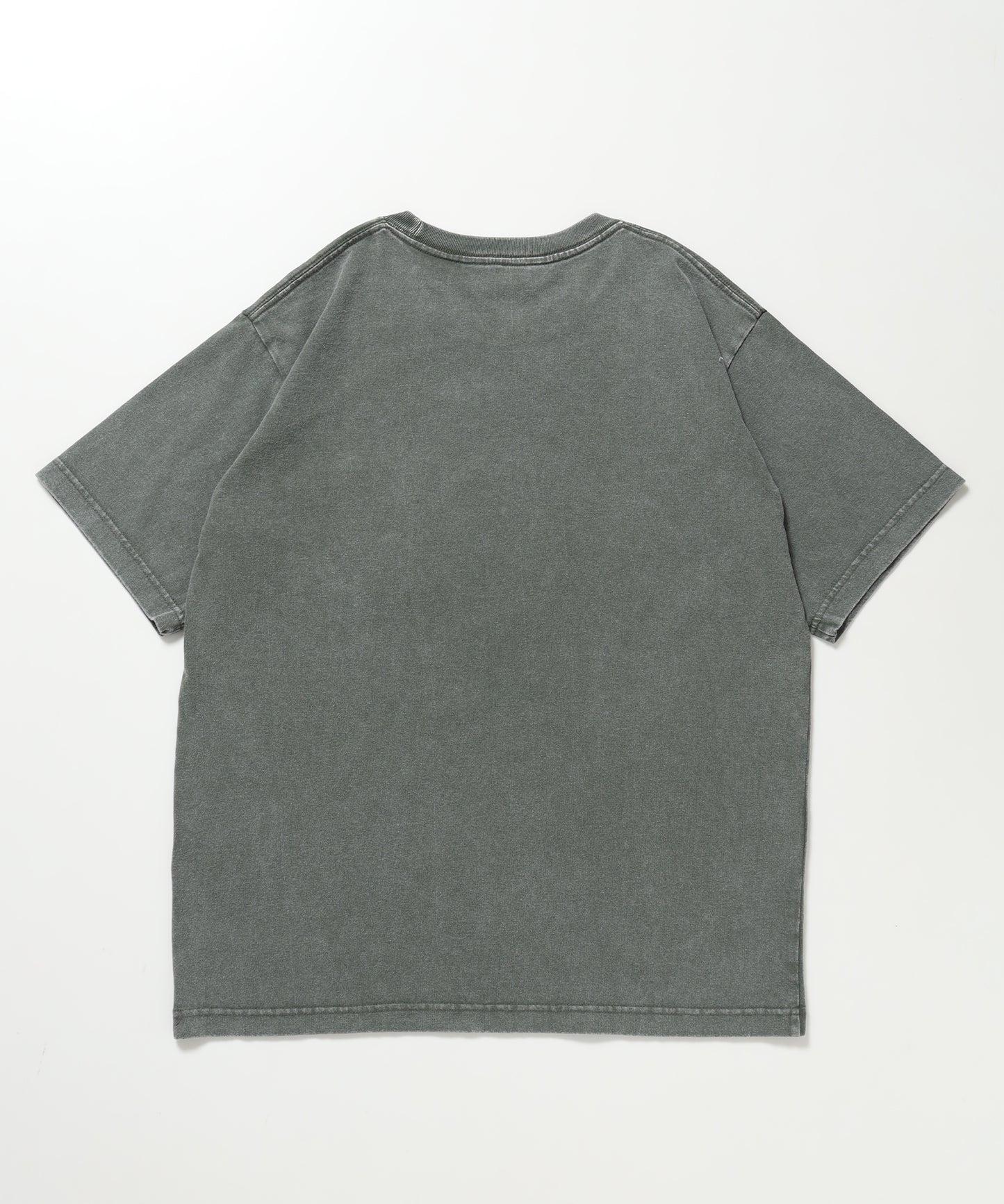 VNTG POCKET TEE / Tシャツ 半袖 クルーネック 加工 ワンポイント ユニセックス ポケット グリーン