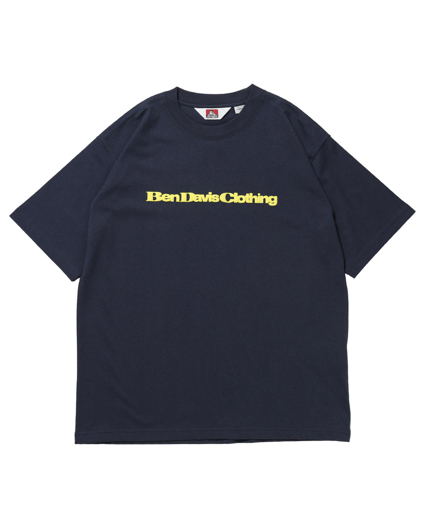 COLOR LOGO TEE / Tシャツ 半袖 クルーネック プリント ワンポイント ユニセックス オーバーサイズ ネイビー