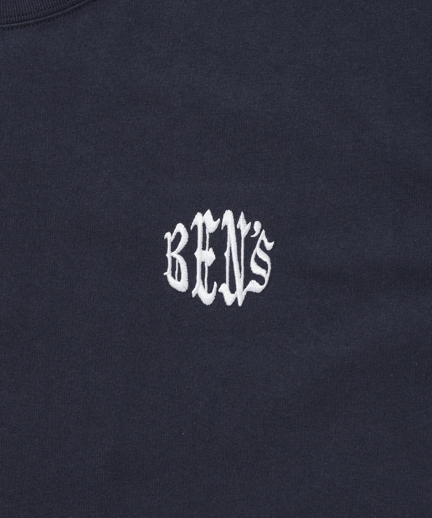 OLD CIRCLE TEE / Tシャツ 半袖 クルーネック 刺繍 ワンポイント ユニセックス オーバーサイズ ネイビー