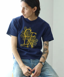 FFEIN(フェイン)】フラワー刺繍ロゴショート丈Tシャツ / Tシャツ