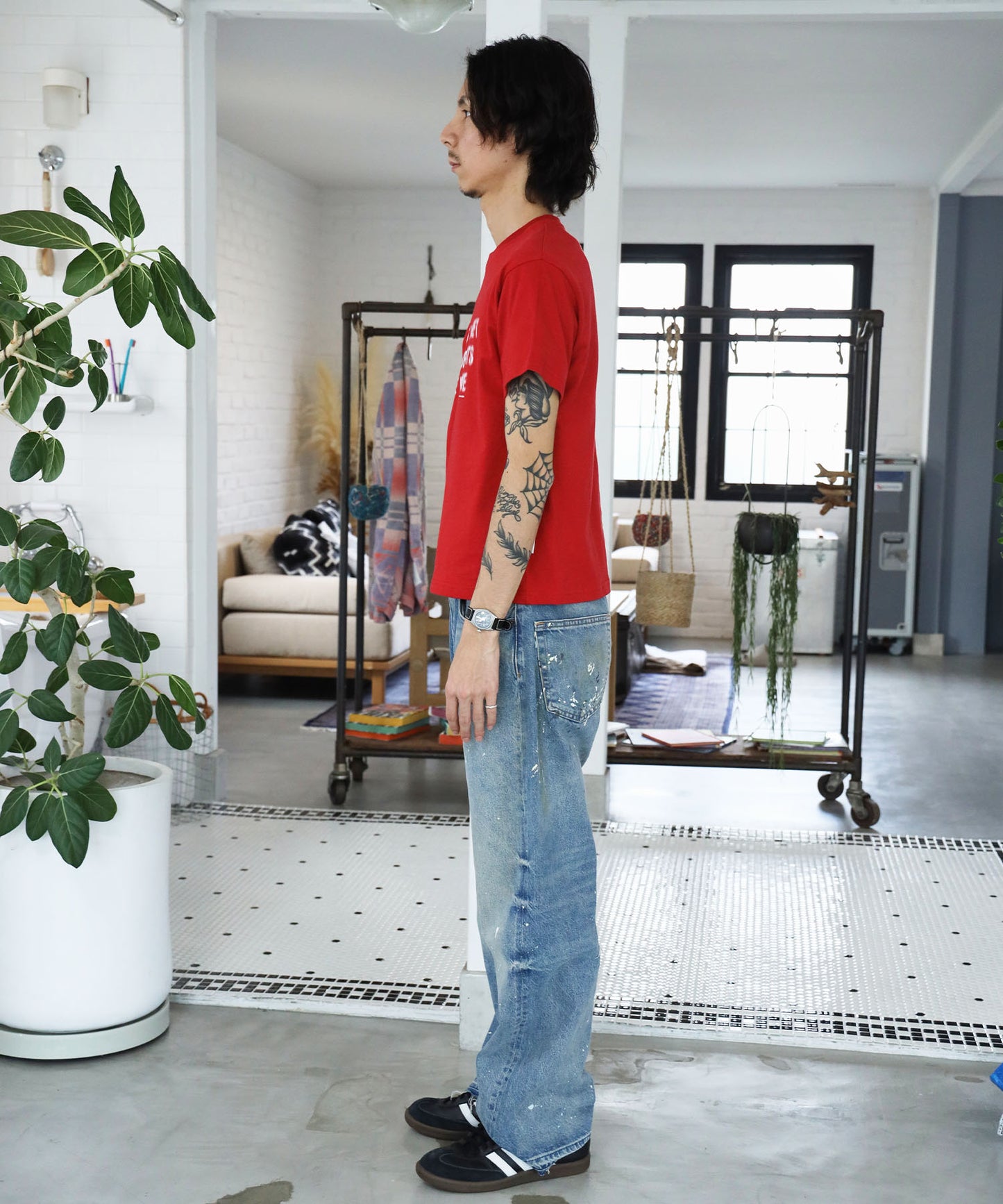 モデル：H163 Size:M レッド