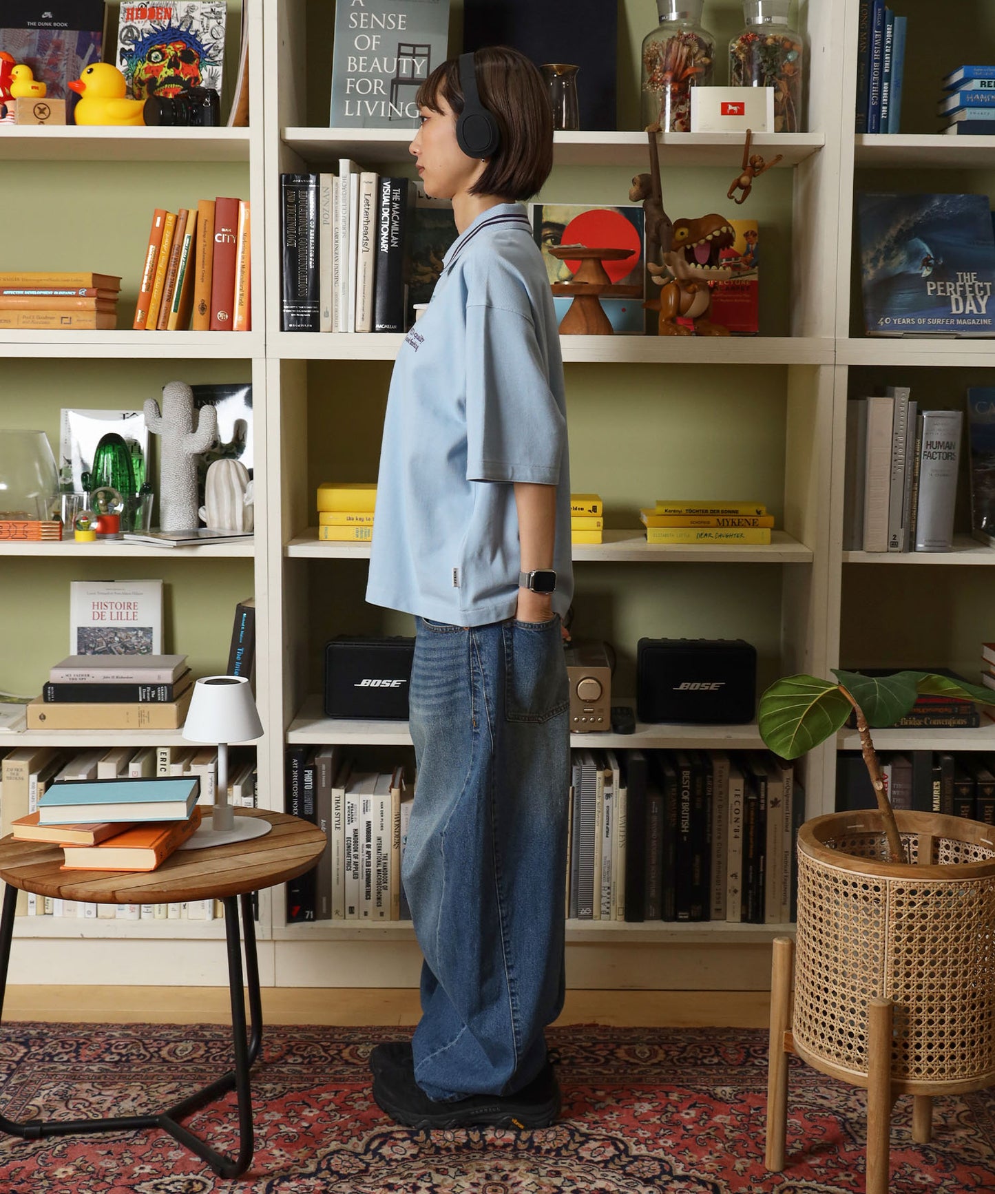 モデル：H163 Size:M ライトブルー