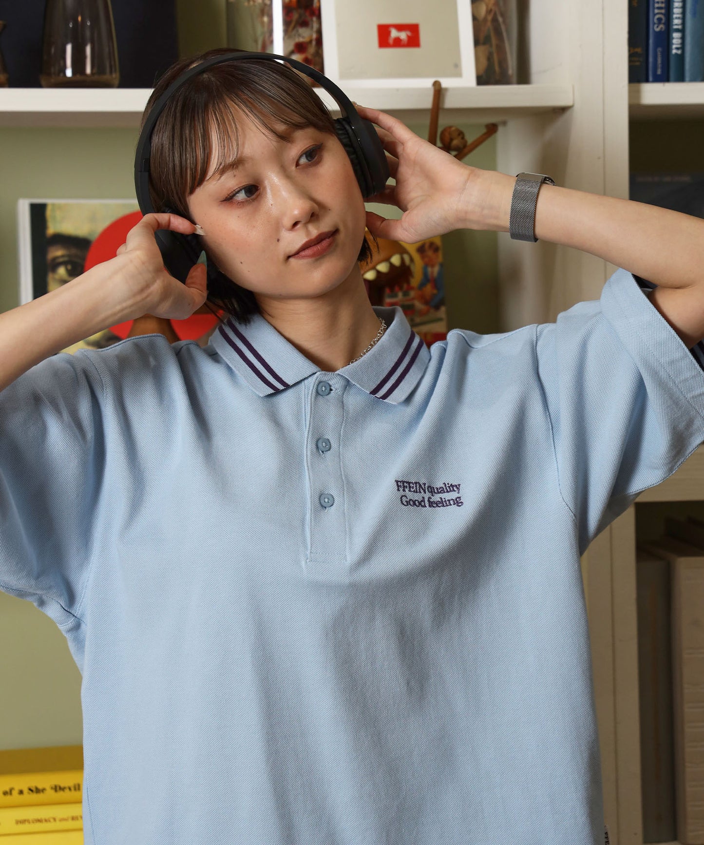 モデル：H163 Size:M ライトブルー