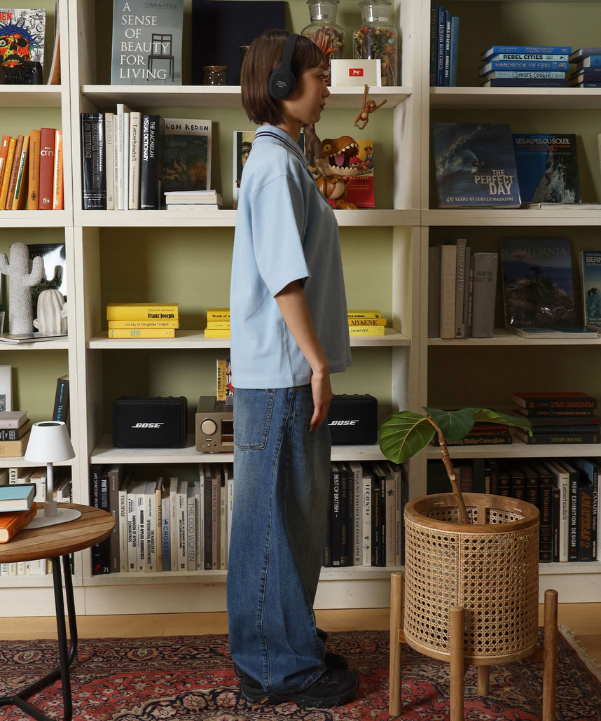 モデル：H163 Size:M ライトブルー