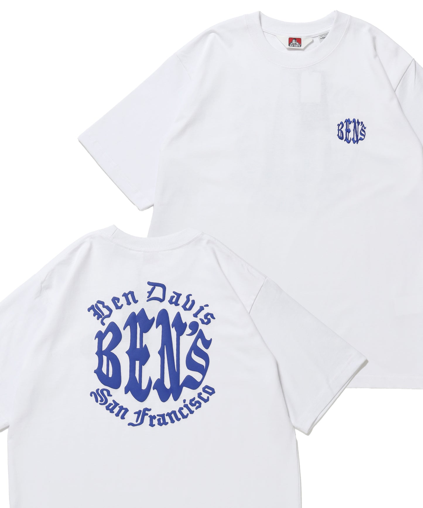 OLD CIRCLE TEE / Tシャツ 半袖 クルーネック 刺繍 ワンポイント ユニセックス オーバーサイズ ホワイト