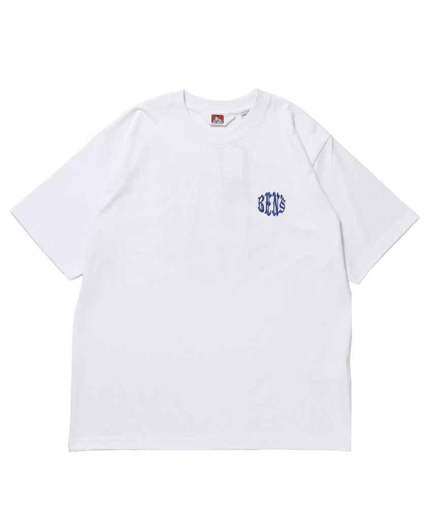 OLD CIRCLE TEE / Tシャツ 半袖 クルーネック 刺繍 ワンポイント ユニセックス オーバーサイズ ホワイト