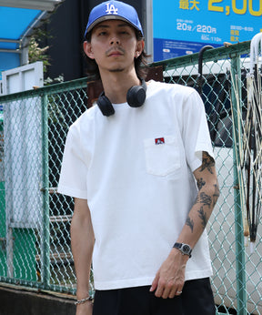 VNTG POCKET TEE / Tシャツ 半袖 クルーネック 加工 ワンポイント ユニセックス ポケット オフホワイト