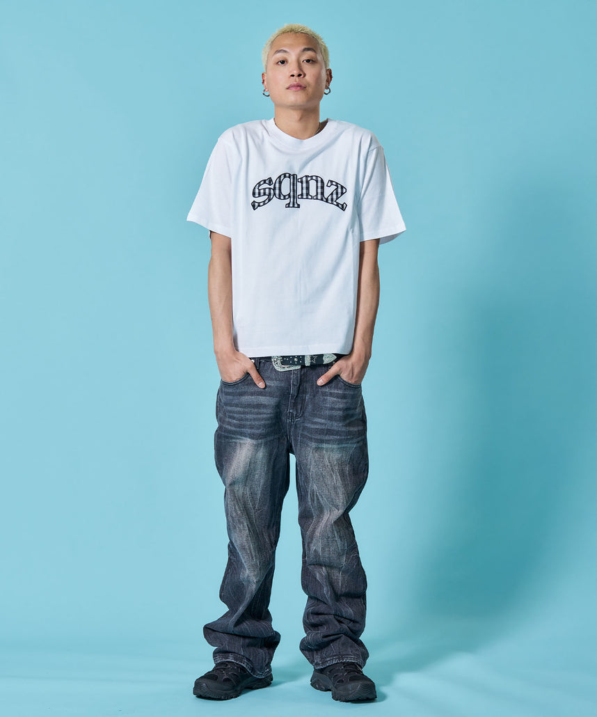 sqnz（エスキュンズ）】sqnz gingham applique tee / Tシャツ 半袖