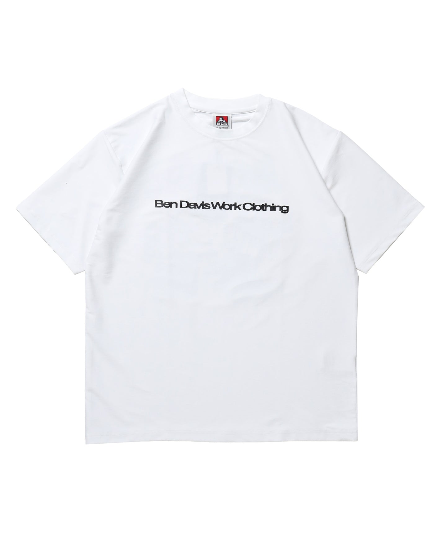 COOLER FRIDGE DOOR TEE / 半袖 接触冷感 クルーネック プリント ユニセックス オーバーサイズ ドロップショルダー ホワイト