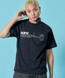sqnz logo s/s tee / Tシャツ 半袖 クルーネック 短丈 ブラック