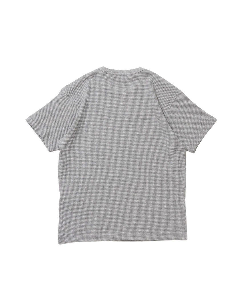 WAFFLE S/S CREW / クルーネック ワッフル オーバーサイズ 半袖 レイヤード ライトグレー