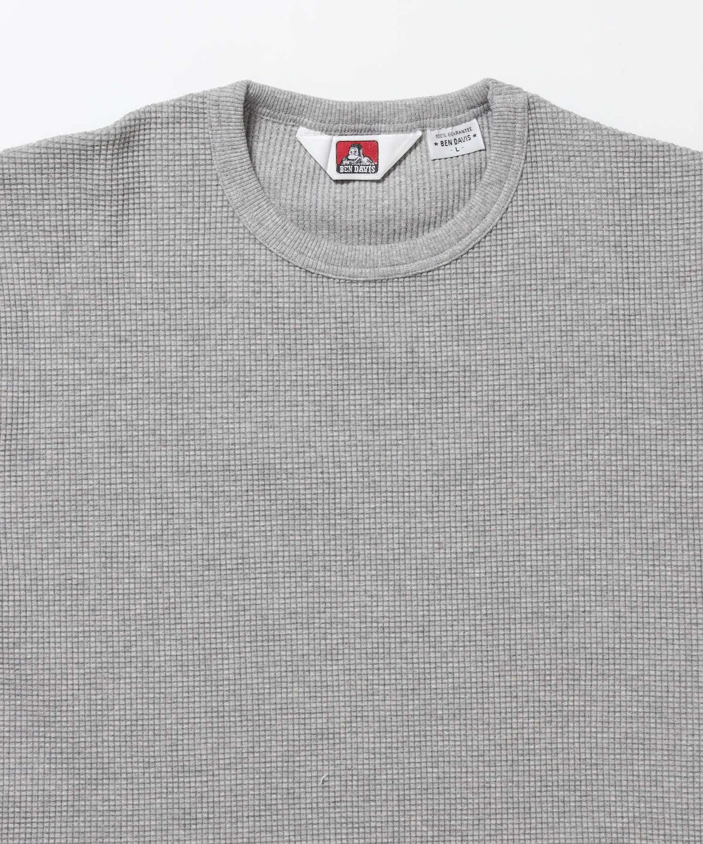 WAFFLE S/S CREW / クルーネック ワッフル オーバーサイズ 半袖 レイヤード ライトグレー