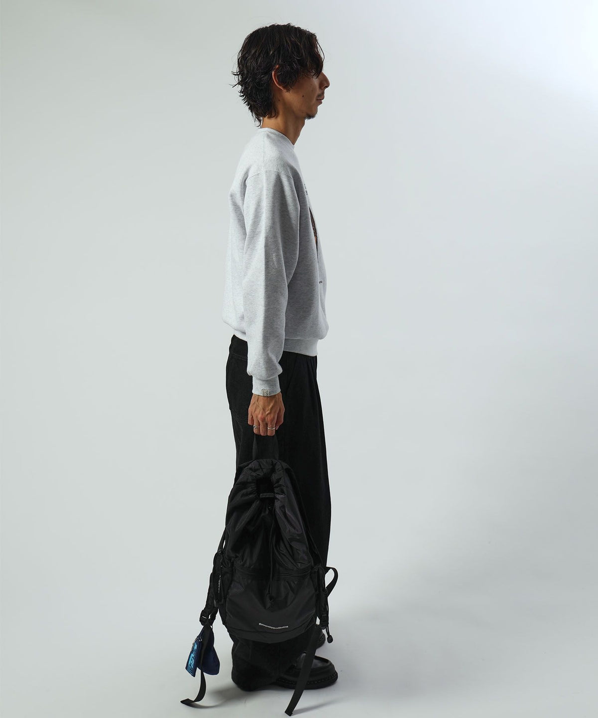 モデル：H178 Size:L　アッシュグレー　ローファー柄