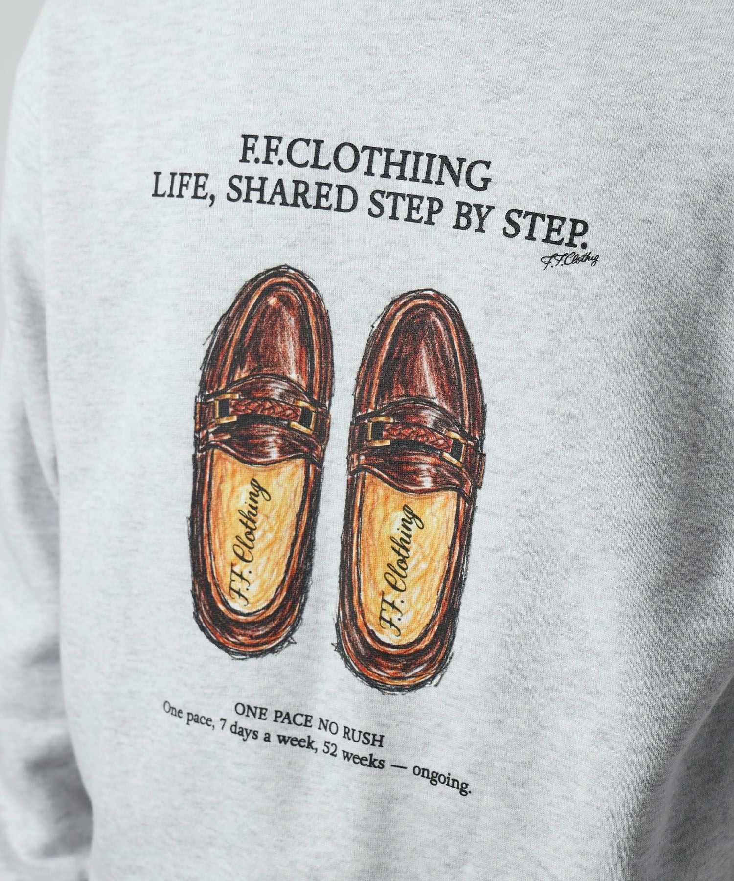 モデル：H178 Size:L　アッシュグレー　ローファー柄