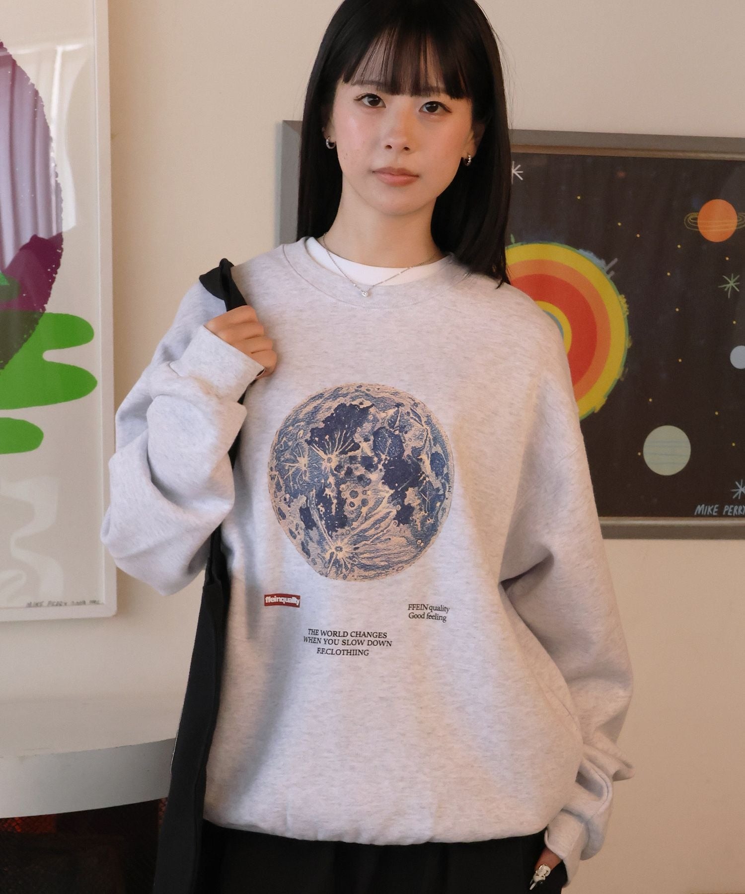 モデル：H160 Size:L アッシュグレー　地球柄