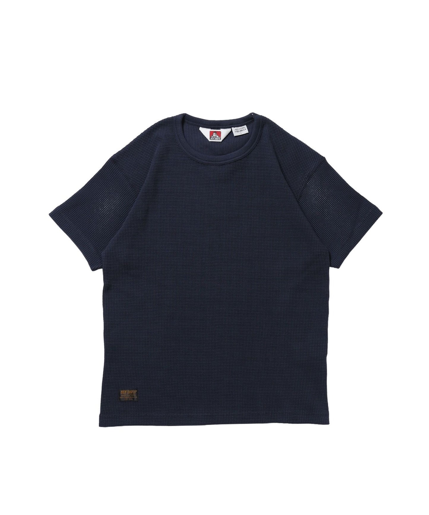 【BEN DAVIS（ベンデイビス）】WAFFLE S/S CREW / クルーネック ワッフル オーバーサイズ 半袖 レイヤード ネイビー