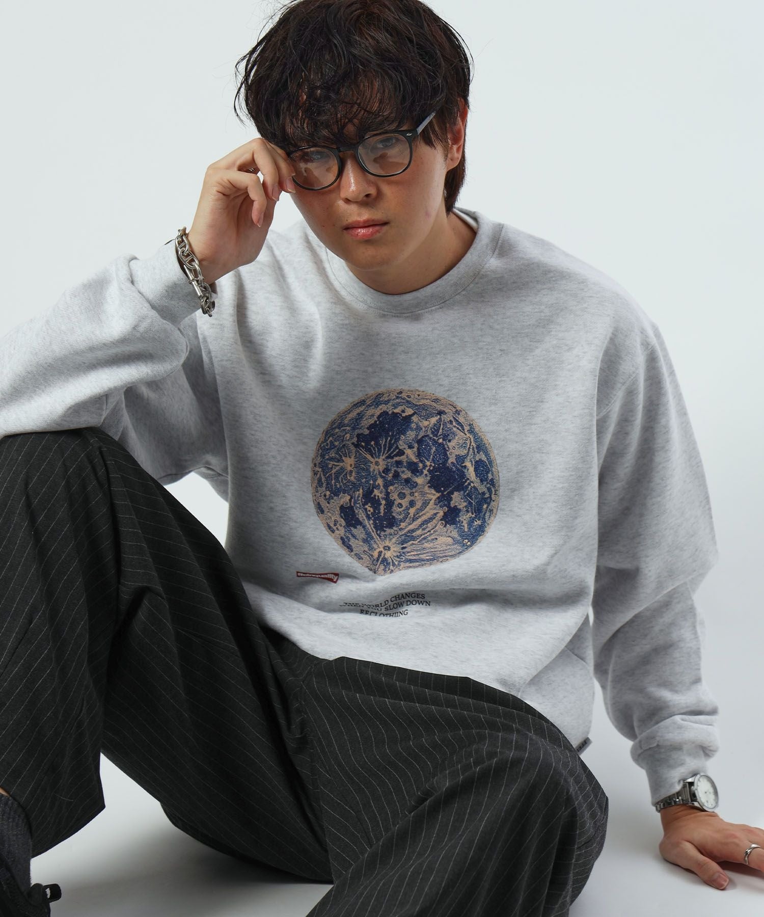 モデル：H178 Size:L アッシュグレー　地球柄