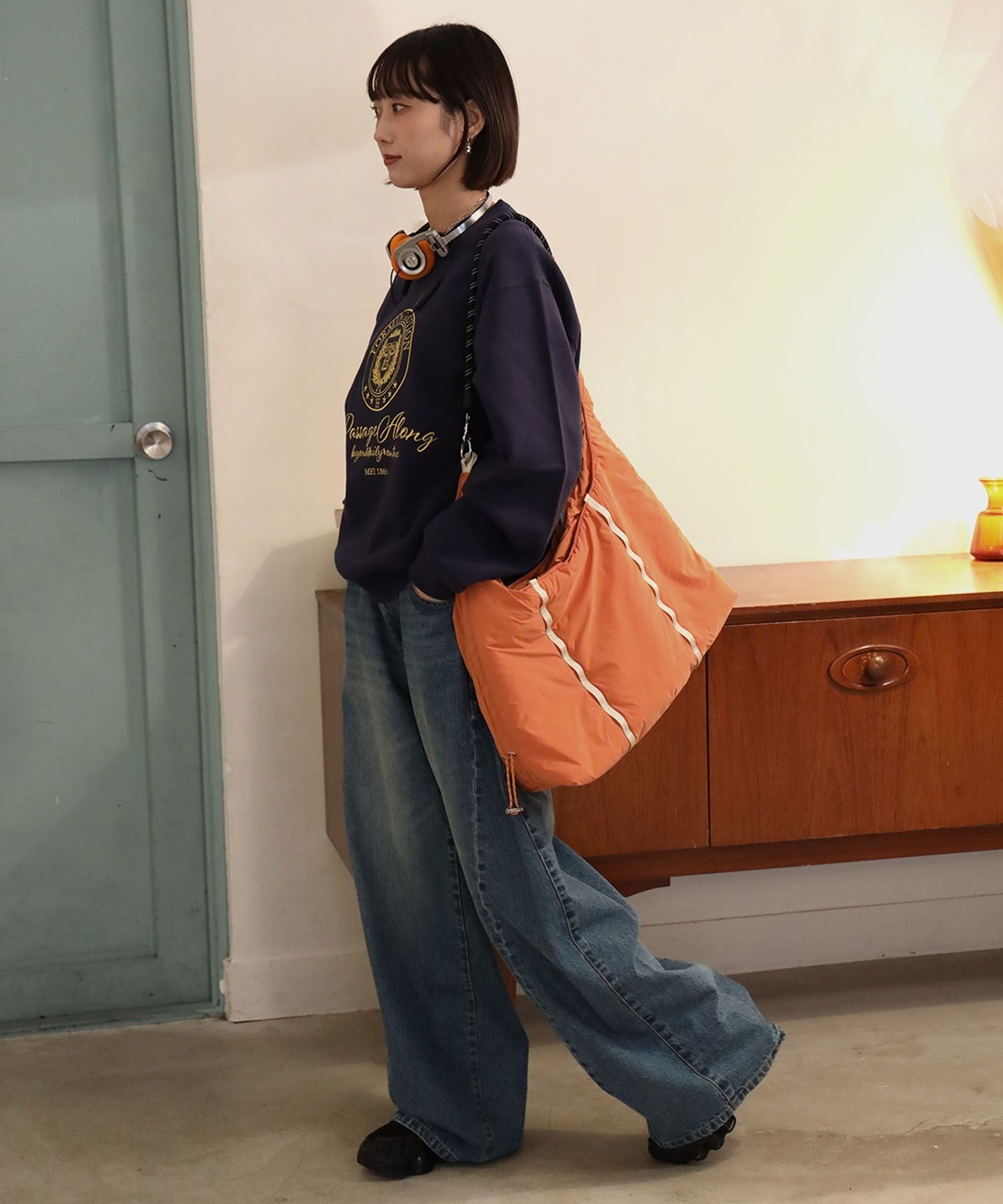 モデル：H163 Size:M　ダークネイビー