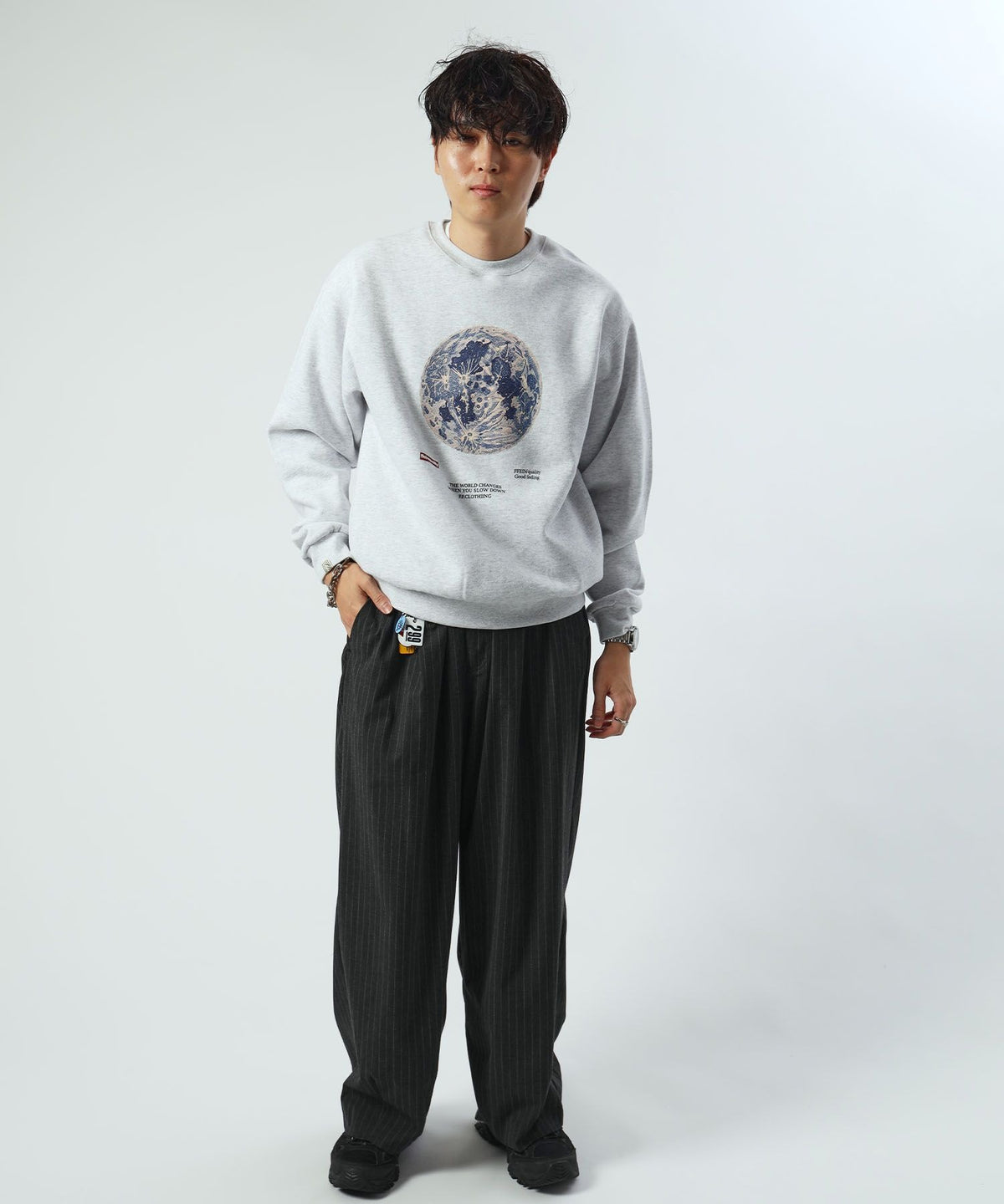 モデル：H178 Size:L アッシュグレー　地球柄