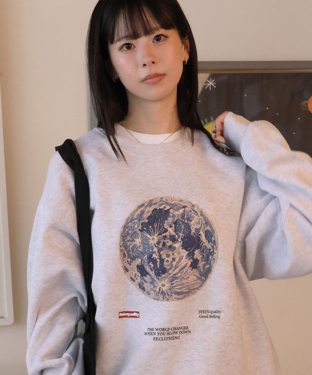 モデル：H160 Size:L アッシュグレー　地球柄