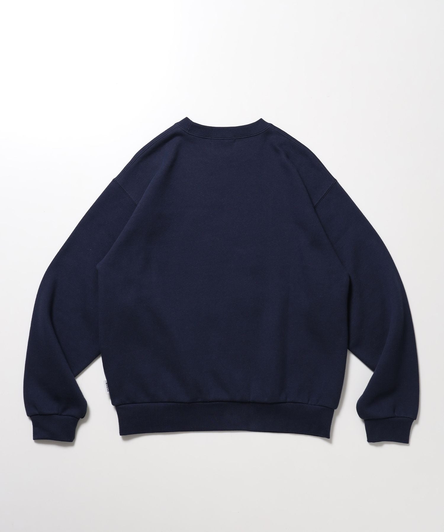 エンブレム刺繍カレッジロゴスウェット / 裏起毛 クルーネック スパンフライス トレンド ストリート ユニセックス