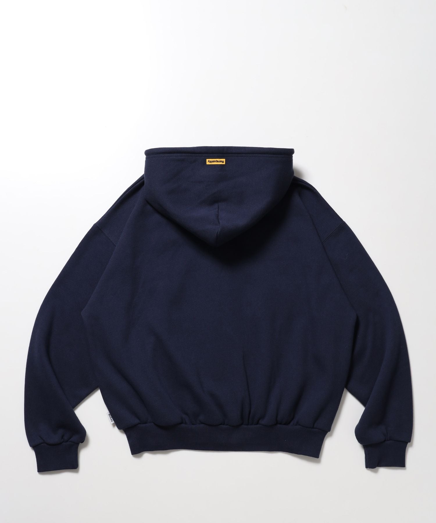 ビッグメッセージプリント ワイドジップパーカー / 裏起毛 英字 トレンド アウター ストリート ユニセックス