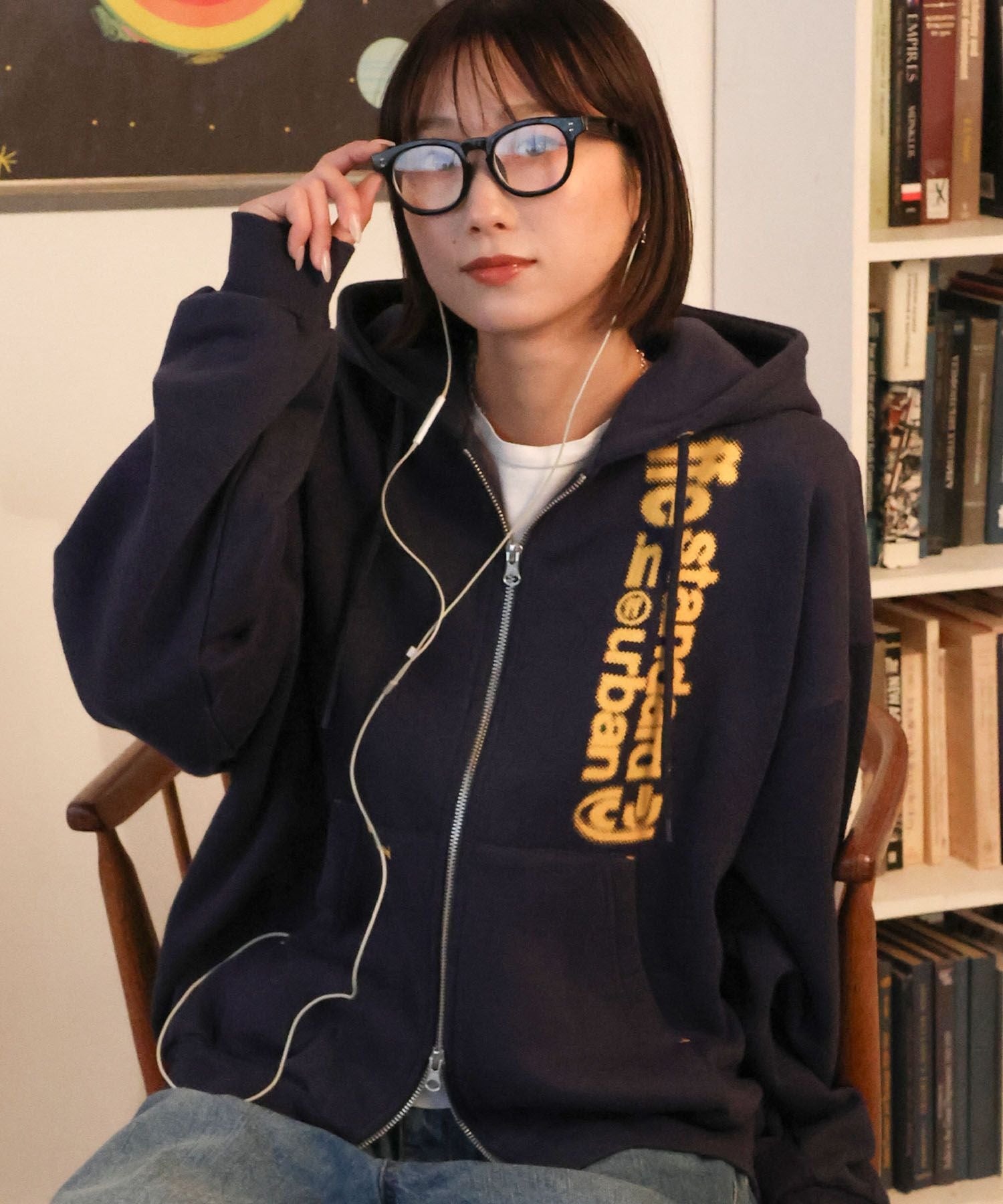 モデル：H163 Size:M　ダークネイビー