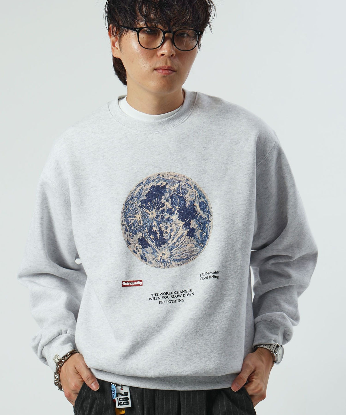 モデル：H178 Size:L アッシュグレー　地球柄