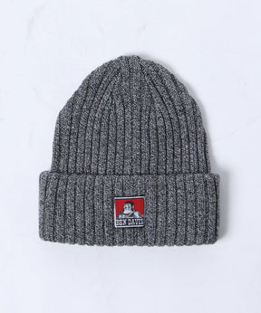 コットン ニット キャップ ヘザーグレー