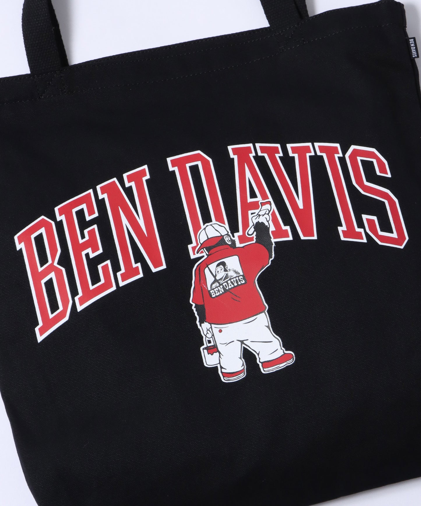 【BEN DAVIS(ベンデイビス)】COLLEGE PRINT TOTE BAG / カレッジプリント トートバッグ 【再入荷】