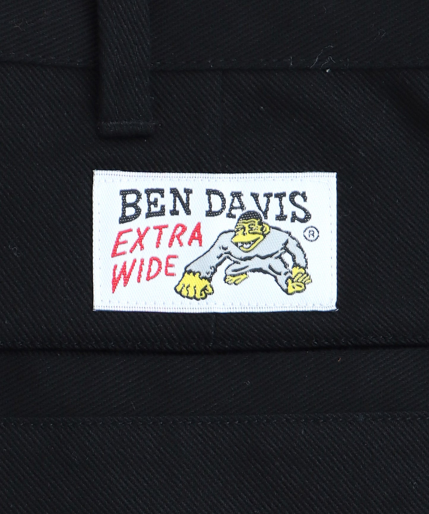 【BEN DAVIS(ベンデイビス)】EXTRA WIDE PANTS  / エクストラ ワイド パンツ ブラック