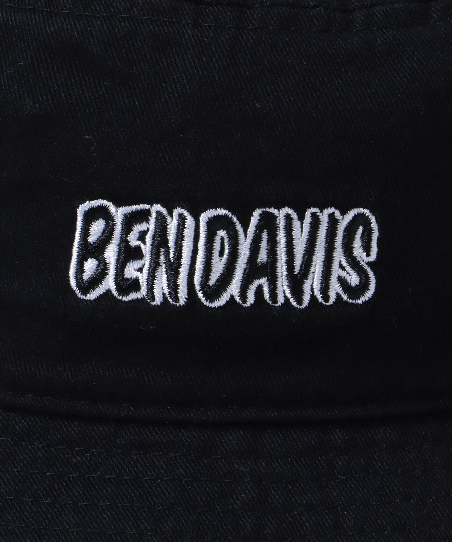 【BEN DAVIS(ベン デイビス)】LOGO BUCKET HAT / ロゴ バケット ハット ブラック