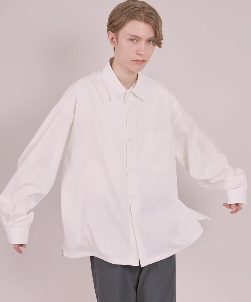 FFEIN/フェイン】TR BALLOON SLEEVE L/S REGULAR COLLAR SHIRT / TR