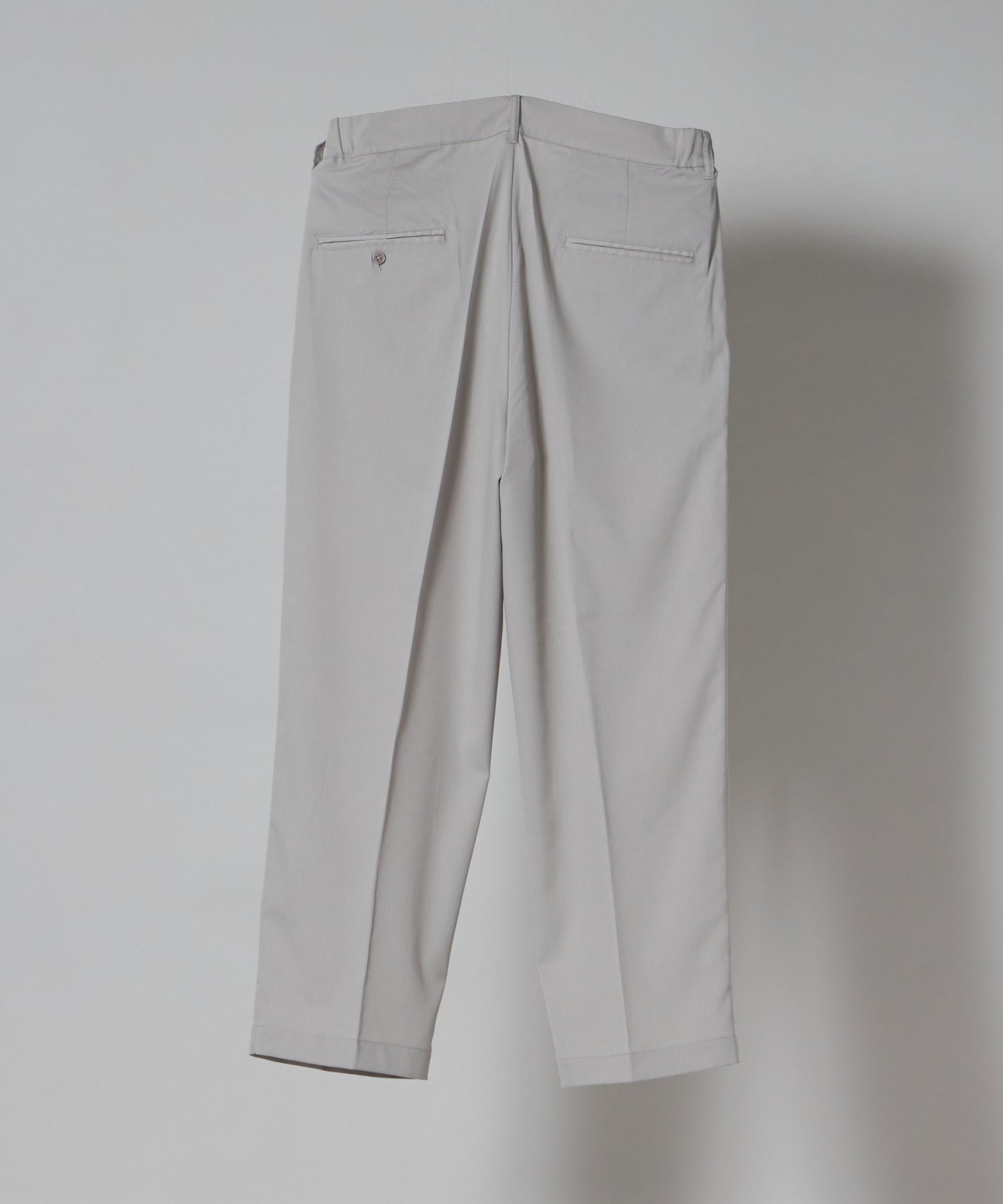 【FFEIN(フェイン)】TR SIDE GATHER ANKLE PANTS / TR サイドギャザー アンクルスラックス ライトグレー