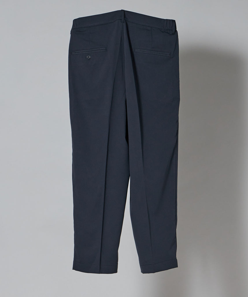 【FFEIN(フェイン)】TR SIDE GATHER ANKLE PANTS / TR サイドギャザー アンクルスラックス チャコール