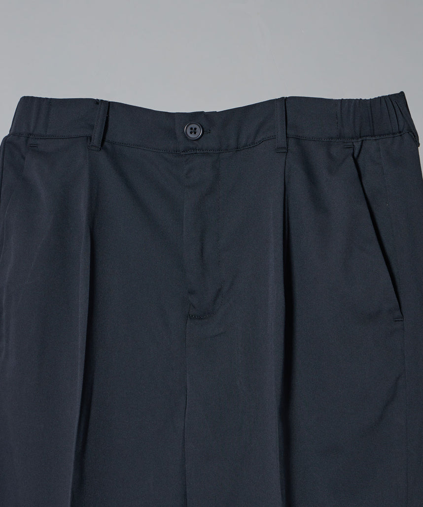【FFEIN(フェイン)】TR SIDE GATHER ANKLE PANTS / TR サイドギャザー アンクルスラックス チャコール
